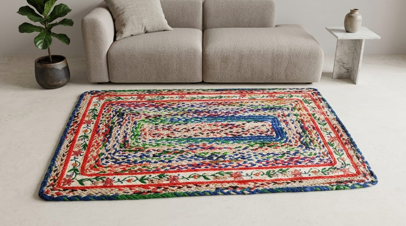 Jute Area Rug 3' 5'